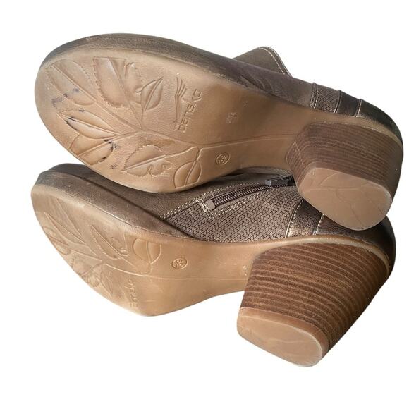 Dansko Marcia Leather Ankle Heeled Boots Burnished Nubuck Brown 39 US size 9 - Picture 10 of 11